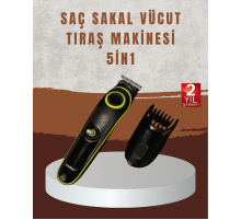 Profesyonel Erkek Saç Sakal Şekillendirme ve Vücut Bakım Seti Şarjlı Tıraş Makinesi