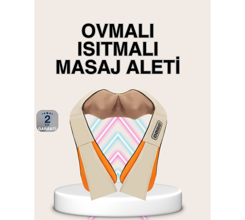 Bel Omuz Boyun Masaj Aleti Ovmalı Isıtmalı Kas Yorgunluğu Giderici
