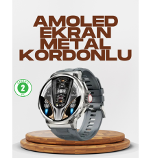 Şık Metal Kasa ve Değiştirilebilir Kordonlarla SW80 Smartwatch