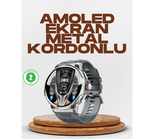 Şık Metal Kasa ve Değiştirilebilir Kordonlarla SW80 Smartwatch