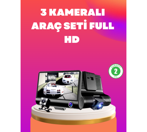 Çift ve Üçlü Lens Seçeneği ile Tüm Açılardan Kayıt Yapan Araç Kamerası