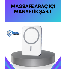 360° Döner Başlıklı MagSafe Araç Telefon Tutucu Hızlı Şarjlı
