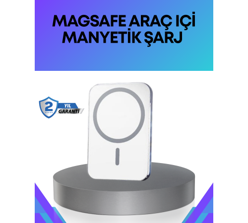 360° Döner Başlıklı MagSafe Araç Telefon Tutucu Hızlı Şarjlı 360° Döner Başlıklı MagSafe Araç Telefon Tutucu Hızlı Şarjlı