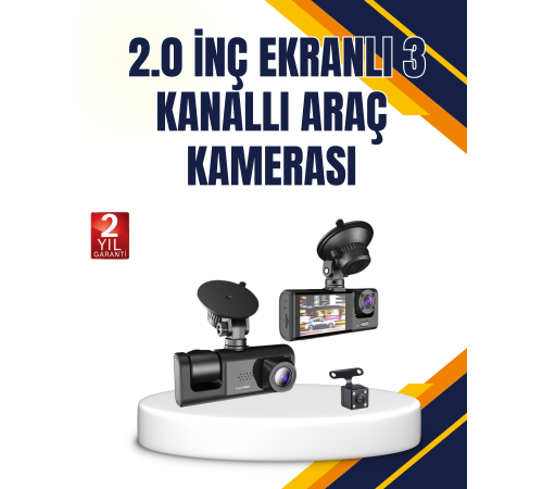 Araç İçi Kamera Seti | 170° Geniş Açı, Hareket Algılama ve Park Koruma