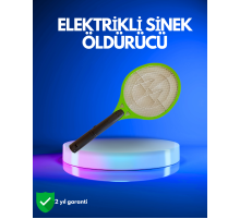 Pil ile Çalışan Elektrikli Sivrisinek Raketi | Kimyasal İçermeyen Hijyenik Çözüm