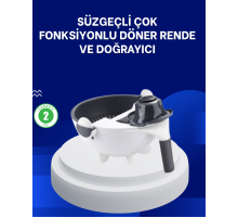 Mutfak İçin Pratik 5 Bıçaklı Rende ve Süzgeç Seti