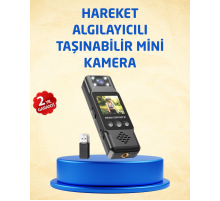 Taşınabilir Full HD Mini Kamera TFT Ekranlı