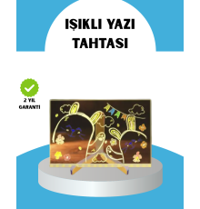 Silinebilir LED Mesaj Tahtası 7 Renkli Kalem Dahil