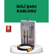 Yüksek Hızlı 65W Güç Çıkışlı Çoklu Cihaz Uyumlu Şarj Kablosu