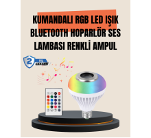 12W LED Ampul – Renkli Işık ve Dahili Hoparlör Özellikli