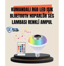 12W LED Ampul – Renkli Işık ve Dahili Hoparlör Özellikli