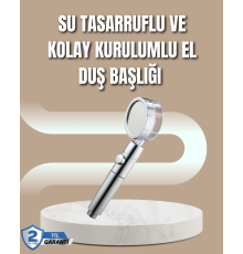 360° Ayarlanabilir Çok Fonksiyonlu Duş Başlığı