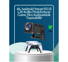 450 ANSI Lümen, 4K Destekli Kompakt Ev Projektörü