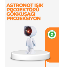 USB Şarjlı Taşınabilir Gün Batımı Projektör Lambası