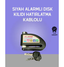 Yüksek Sesli 110dB Çelik Disk Kilidi Su Geçirmez