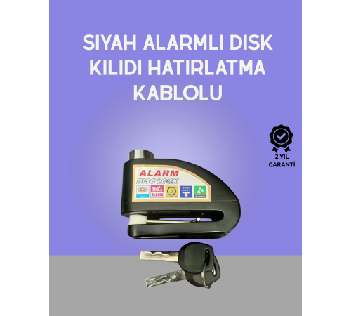 Yüksek Sesli 110dB Çelik Disk Kilidi Su Geçirmez
