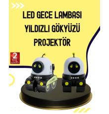 Otomatik Döner Slaytlı Üç Parlaklık Ayarlı Projektör Lamba