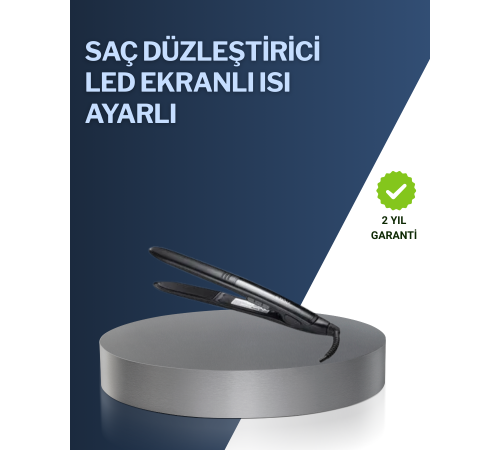2025 Yeni Seri Dijital Ekranlı Isı Ayarlı Saç Düzleştirici Titanyum Kaplama A Kalite