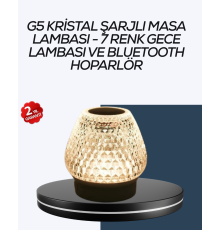 Uzun Pil Ömürlü 7 Renk Işıklı Bluetooth Hoparlör