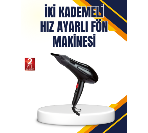 Soğuk Üfleme Özellikli 2200W Profesyonel Fön Makinesi