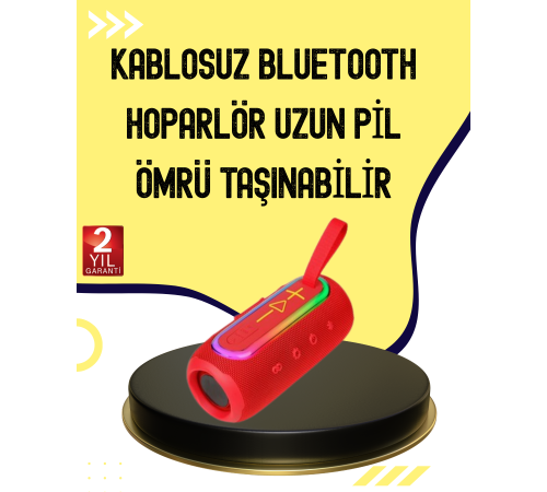 Uzun Pil Ömürlü Bluetooth 5.1 Hoparlör