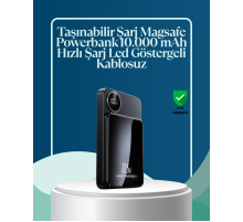 5000mAh / 10000mAh Kapasiteli Manyetik USB-C ve Kablosuz Powerbank