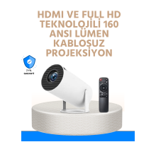 Kablosuz ve Kablolu Bağlantı Seçenekli Ev Tipi Projeksiyon