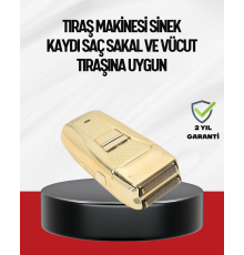 Altın Kaplama Kablolu Erkek Tıraş Makinesi Favori Aparatlı