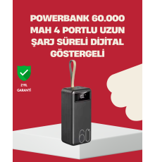 LED Ekranlı Çok Fonksiyonlu Taşınabilir Şarj Ünitesi Powerbank