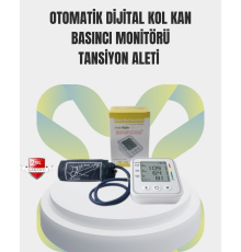 2 Kullanıcı Hafızalı USB Uyumlu Tansiyon Ölçer