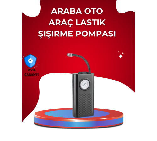 USB Şarjlı Kompakt Elektrikli Hava Kompresörü 3000 mAh