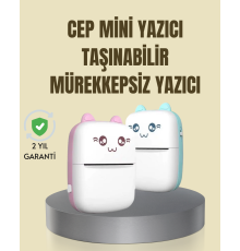 Taşınabilir Mini Termal Yazıcı 200 DPI Bluetooth Bağlantılı