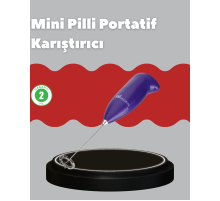 Frappe ve Cappuccino Maker – Taşınabilir Pilli Köpürtücü Mikser