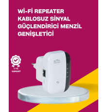 Wireless-N WiFi Repeater 300 Mbps Sinyal Güçlendirici (Kopya)