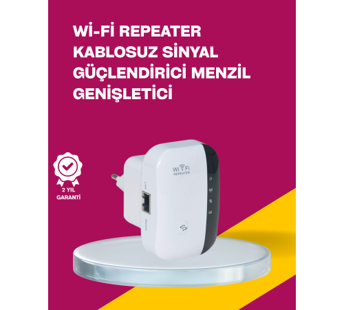 Wireless-N WiFi Repeater 300 Mbps Sinyal Güçlendirici (Kopya)