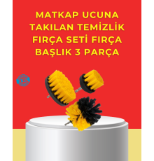 Matkap Ucu Temizlik Aparatı 3’lü Fırça Seti