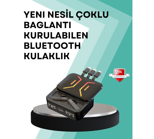 Şarj Kutulu Bluetooth Kulaklık – 2 Saatte Tam Şarj