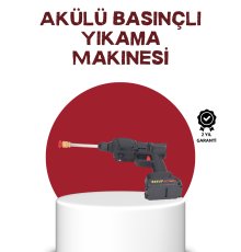 Çok Fonksiyonlu Şarjlı Basınçlı Yıkama Tabancası Ev Araç Bahçe