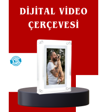 Çift Stereo Hoparlörlü 7 İnç Dijital Fotoğraf Çerçevesi – Zengin Ses Deneyimi