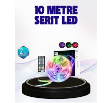 Bluetooth Kontrollü Smart Şerit Led 10M Sese Duyarlı RGB Aydınlatma