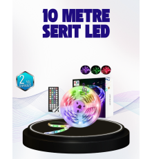 Bluetooth Kontrollü Smart Şerit Led 10M Sese Duyarlı RGB Aydınlatma