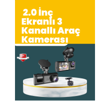 Full HD Çift Yönlü Araç Kamerası  Hareket Algılama  Döngüsel Kayıt