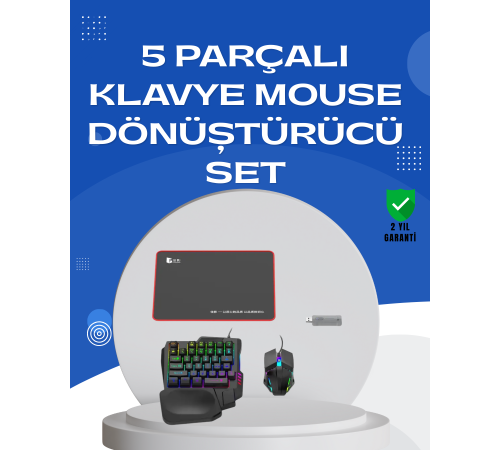 Profesyonel Mobil Oyun Seti | Yüksek DPI Mouse + Ergonomik Klavye