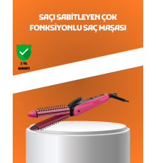 Hızlı Isınan Saç Maşası ve Düzleştirici | Çift Fonksiyonlu
