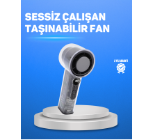 Ultra Sessiz USB Şarjlı Fan | Taşınabilir ve Hafif Tasarım