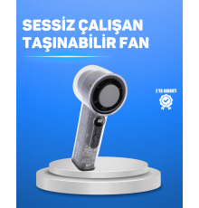 Ultra Sessiz USB Şarjlı Fan | Taşınabilir ve Hafif Tasarım