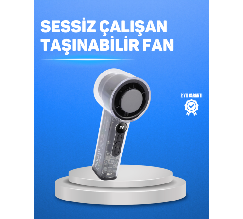 Ultra Sessiz USB Şarjlı Fan | Taşınabilir ve Hafif Tasarım