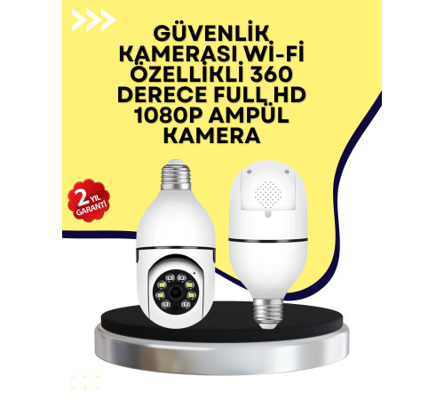 İki Yönlü Ses Destekli Ev Güvenlik Kamerası – Yerel Kayıt Özellikli