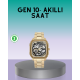 Modern Tasarımlı Akıllı Saat Kalp Atış Uyku Spor Aktivite Takip