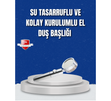 Şelale Sisi ve Masaj Özellikli Banyo Duş Başlığı